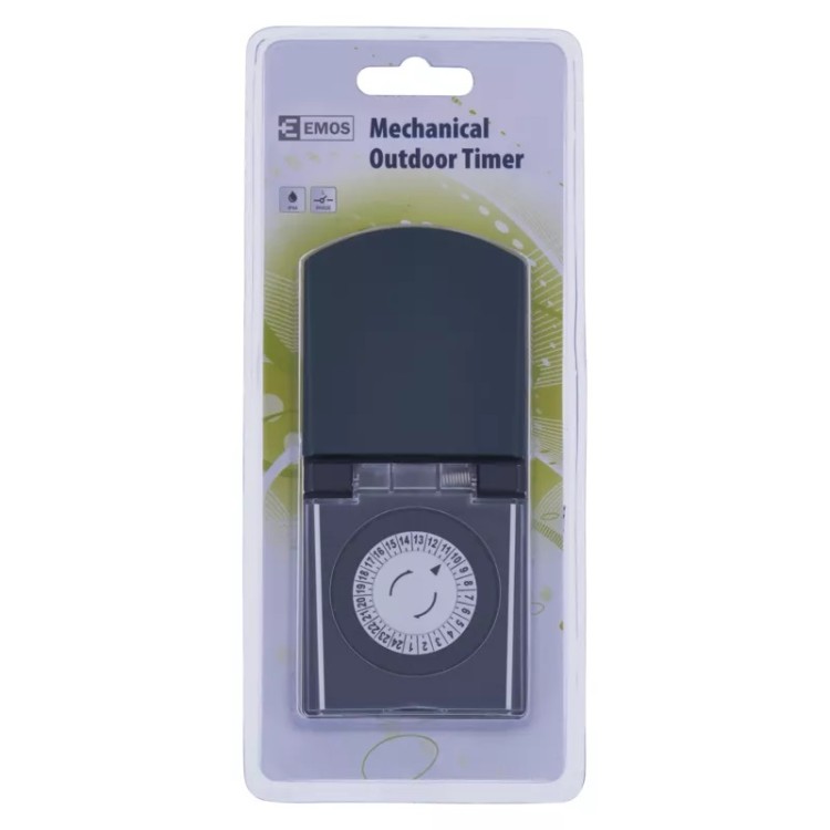 Emos P5508 Časovač - mechanická spínací zásuvka venkovní IP44