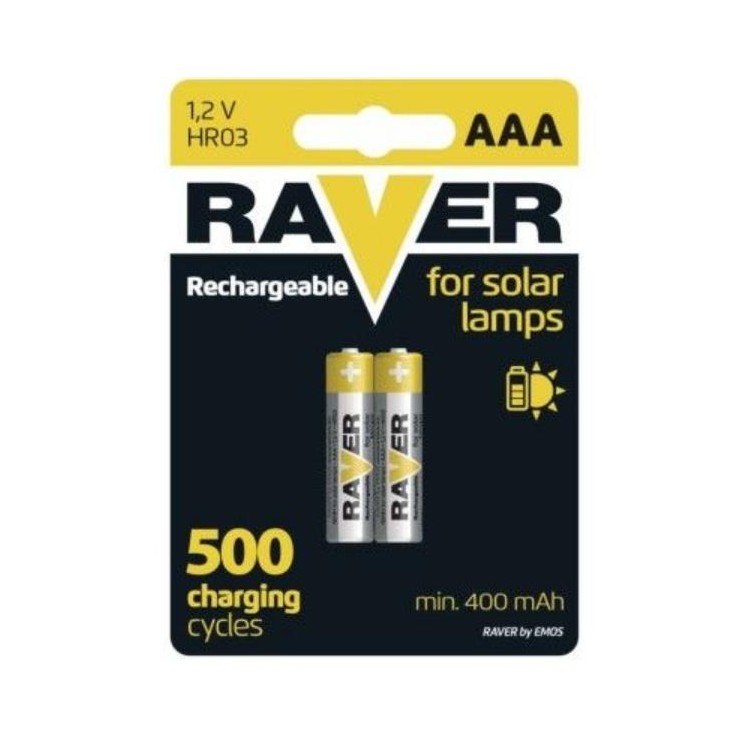 RAVER B7414 Nabíjecí baterie HR03 (AAA) 400 mAh, 2ks