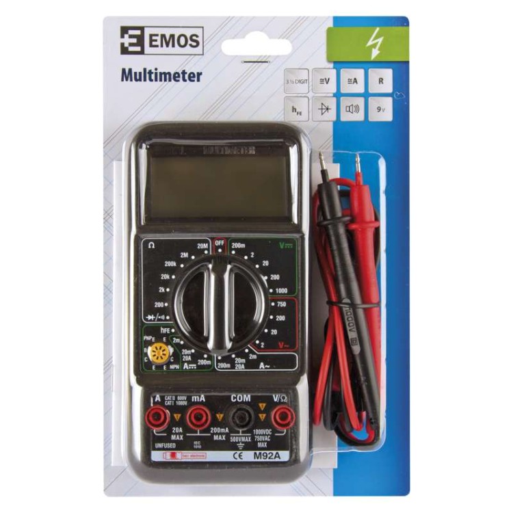 EMOS Multimetr digitální M92A