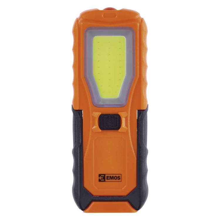 Svítilna LED plastová,5W COB LED + 1x LED, na 4x AA