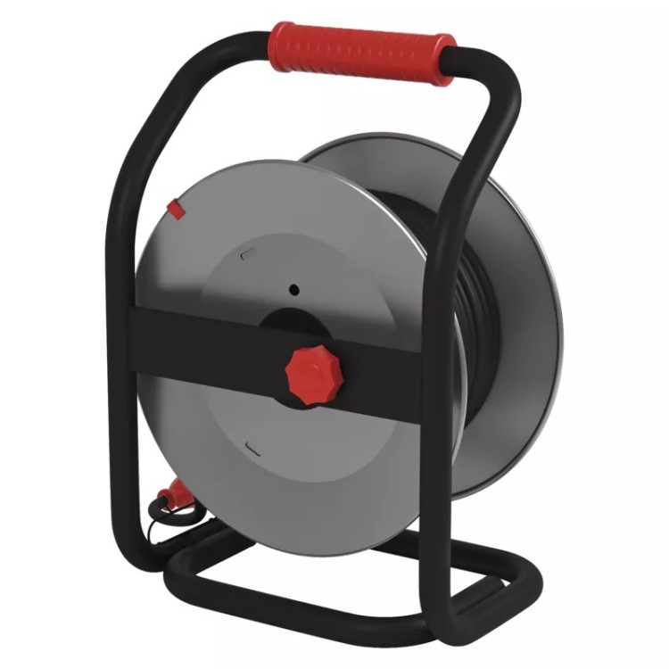 Prodlužovák na kov. bubnu 25 m z4 1,5 mm ~230 V