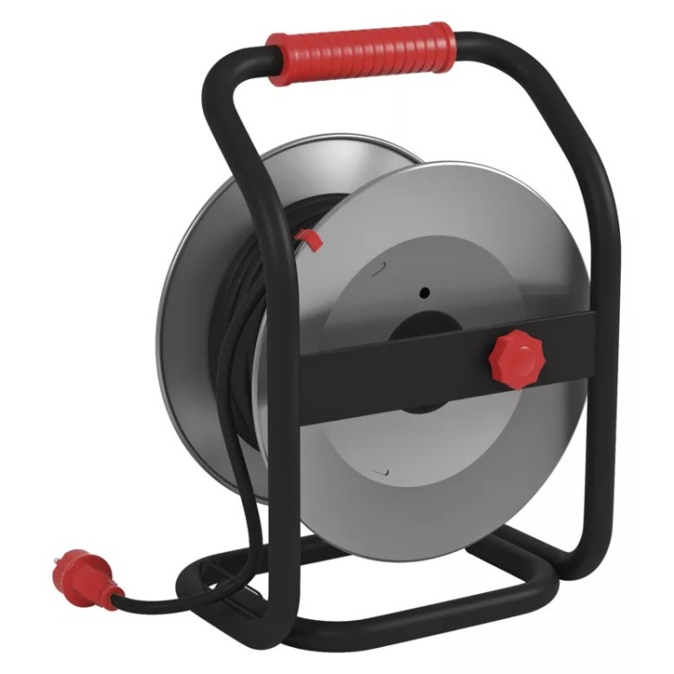 Prodlužovák na kov. bubnu 25 m z4 1,5 mm ~230 V