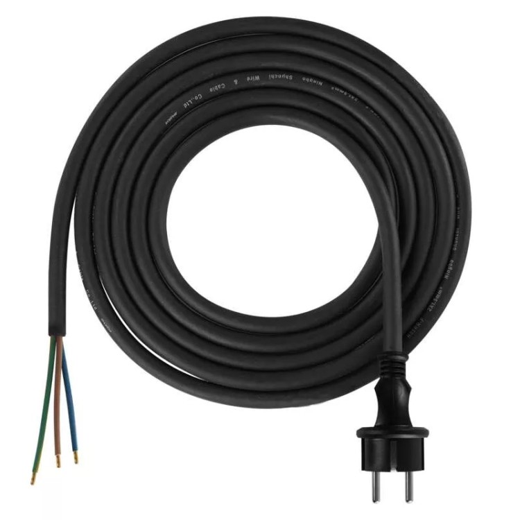 Emos S03230 Flexo šňůra gumová 3x 1,5mm2, 3m, černá