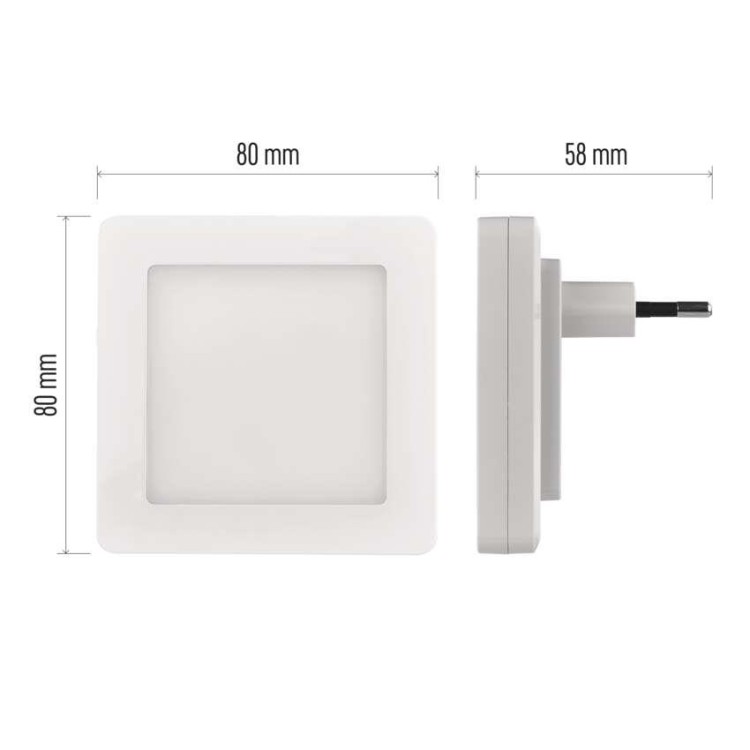 EMOS P3316 LED noční světlo P3316 s fotosenzorem do zásuvky