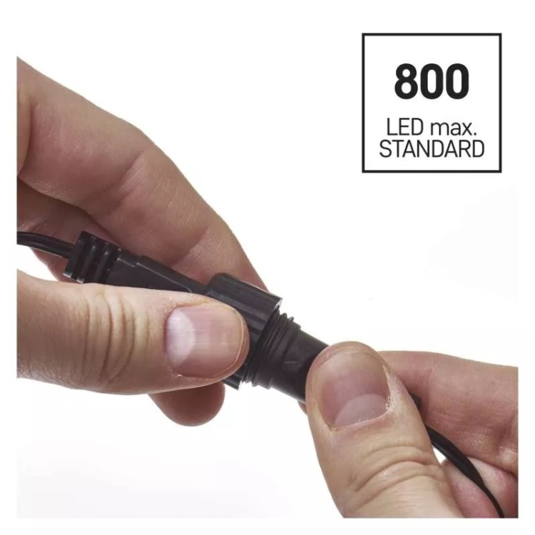 Emos D1AC01 Sada pro spojovací řetězy Standard, 10 m, venkovní, studená bílá