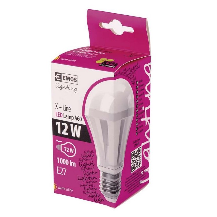 Žárovka LED A60 12W E27 teplá bílá