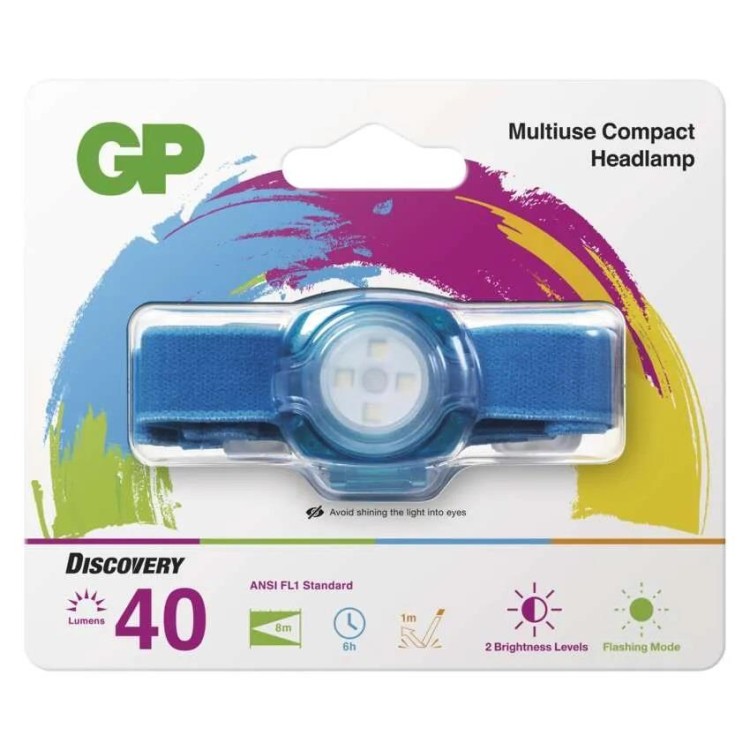 Emos P8551B LED čelovka a světlo GP Everybody CH31, 40 lm, modrá