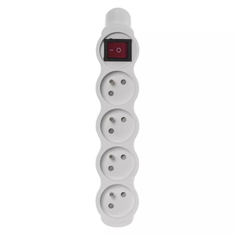 Emos P1400N Zásuvky 4 samostatné bílé s vypínačem