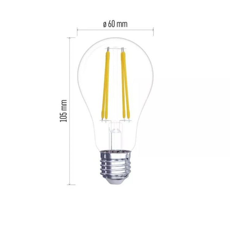 Emos ZF5140 Žárovka Filament LED A60 5,9W E27 teplá bílá