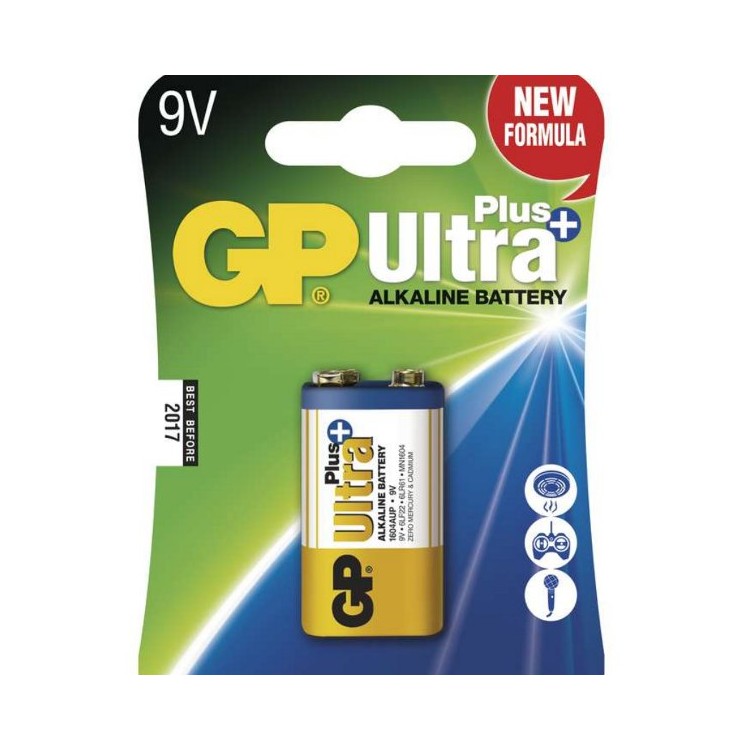 Emos B1751 Baterie alkalická GP Ultra Plus 9V