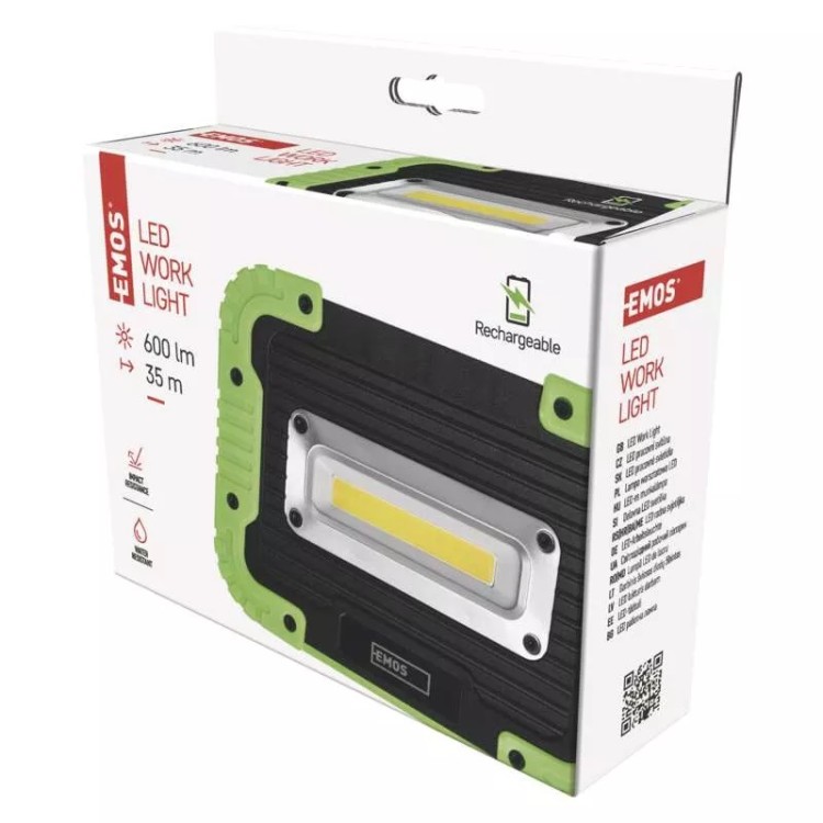 Emos P4534 LED Nabíjecí pracovní reflektor 600 lm, 3000 mAh