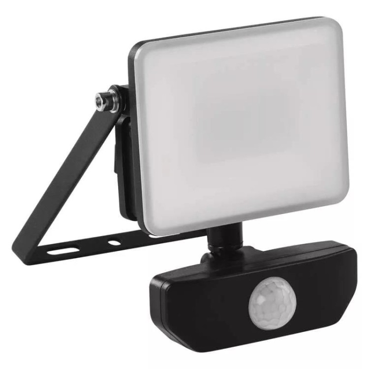 Emos ZS2910 LED reflektor ILIO s pohybovým čidlem, 10,5 W, černý, neutrální bílá