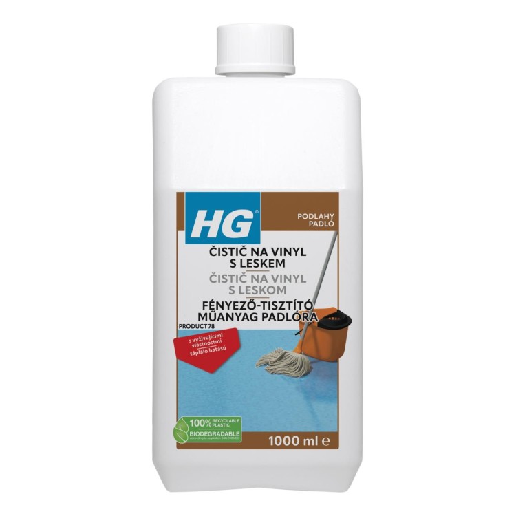 HG 118 Čistič s leskem na vinyl, linoleum a marmoleum 1 l
