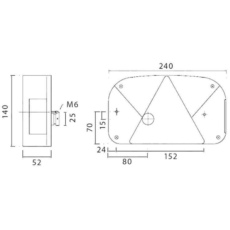 Aspock Multipoint Zadní svítilna - pravá