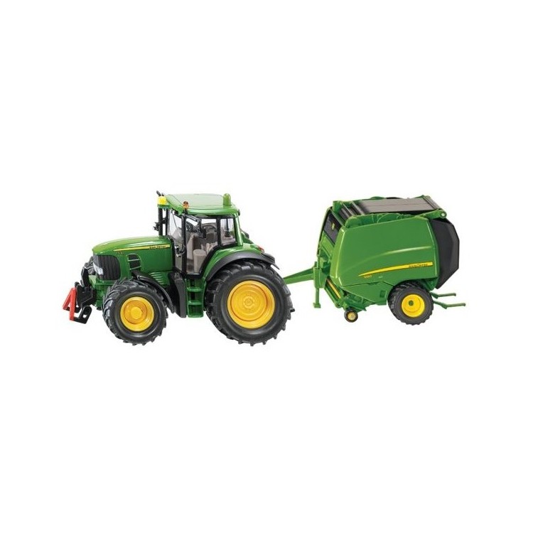 Traktor John Deere s balík. do válců
