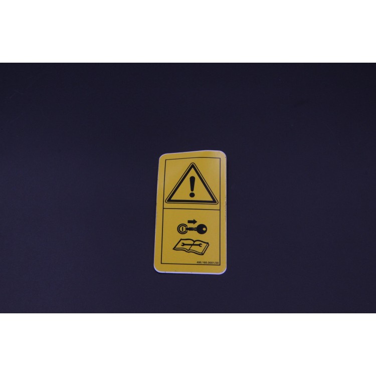 Nálepka "Údržba dle návodu"