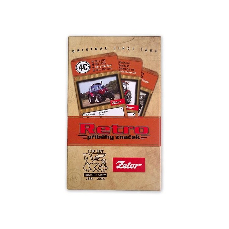 Hrací karty Zetor - kvarteto - retro