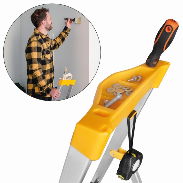 Schůdky AL 1x4 MAX jednostranné s madlem