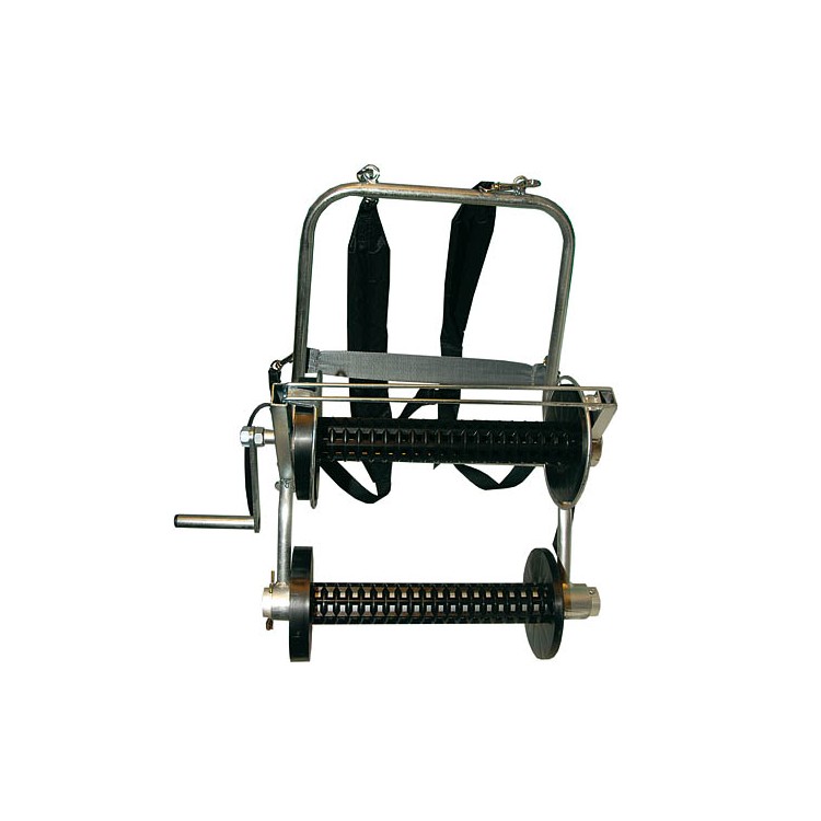 Naviják pro elektrické ohradníky PROFI kovový s postrojem + 2 cívky TEXLEN