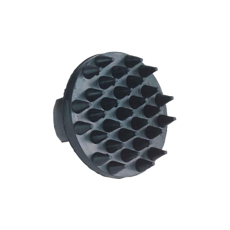 Hřeblo gumové k masáži s páskou pro ruku černé