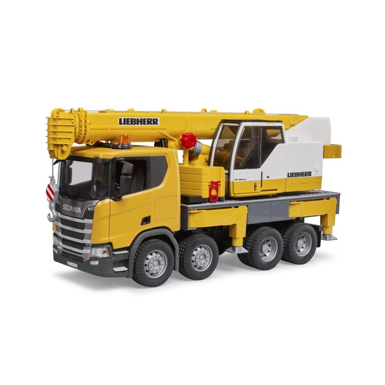 Bruder 3571 SCANIA 560R jeřáb Liebherr se světelným a zvukovým modulem