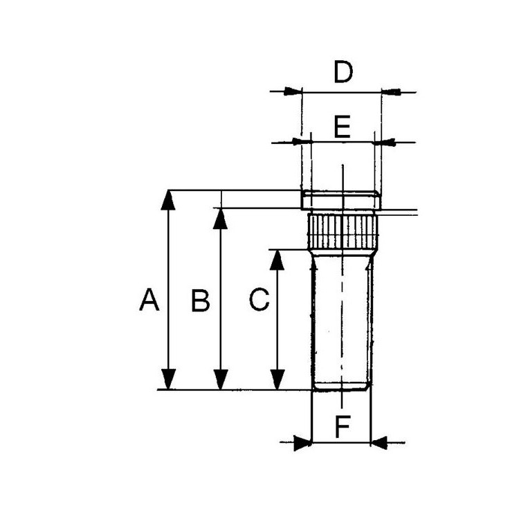 Čep kola M22x1,5x80 BPW