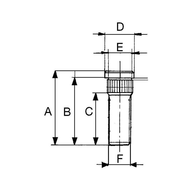 Čep kola M22x1,5x80 BPW