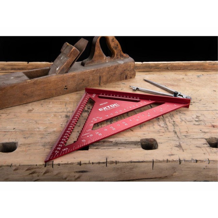 Extol 8825101 Úhelník tesařský/truhlářský víceúčelový, 300mm, kov