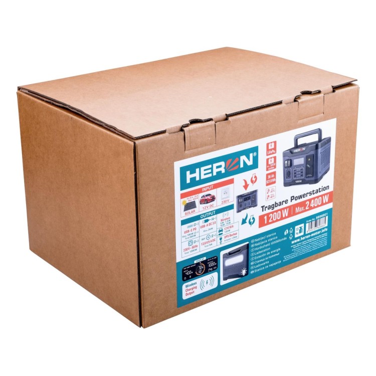 HERON 8896801 Stanice nabíjecí, 1200W, 921Wh