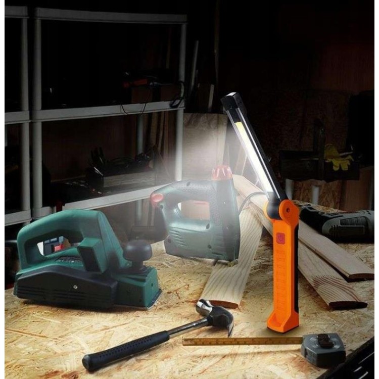 SOLIGHT WM20 pracovní nabíjecí LED lampa, 500lm + 70lm, COB, Li-Ion, USB