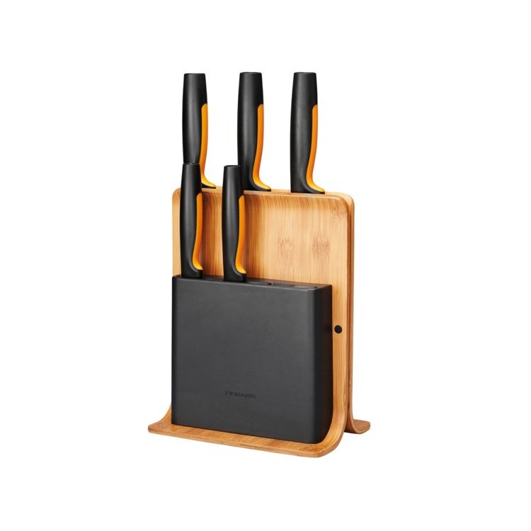 Fiskars 1057552 Bambusový blok s pěti noži Functional Form