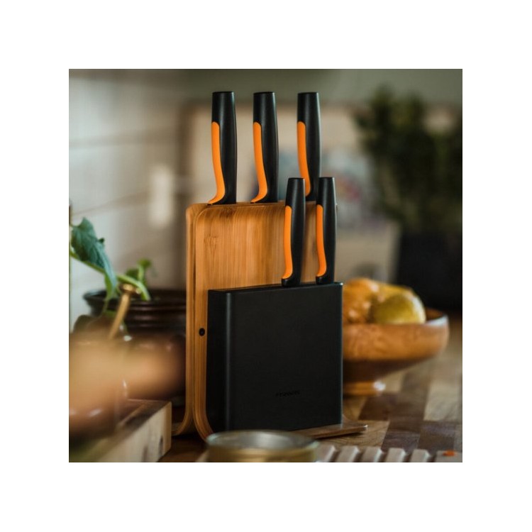 Fiskars 1057552 Bambusový blok s pěti noži Functional Form