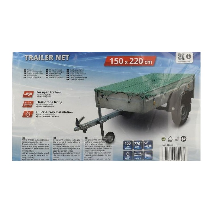 Síť na přívěsný vozík 1,5x2,2m