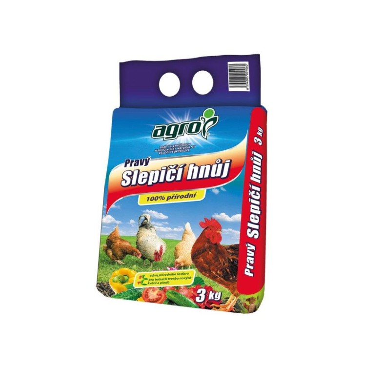 AGRO 000776 Pravý slepičí hnůj 3 kg