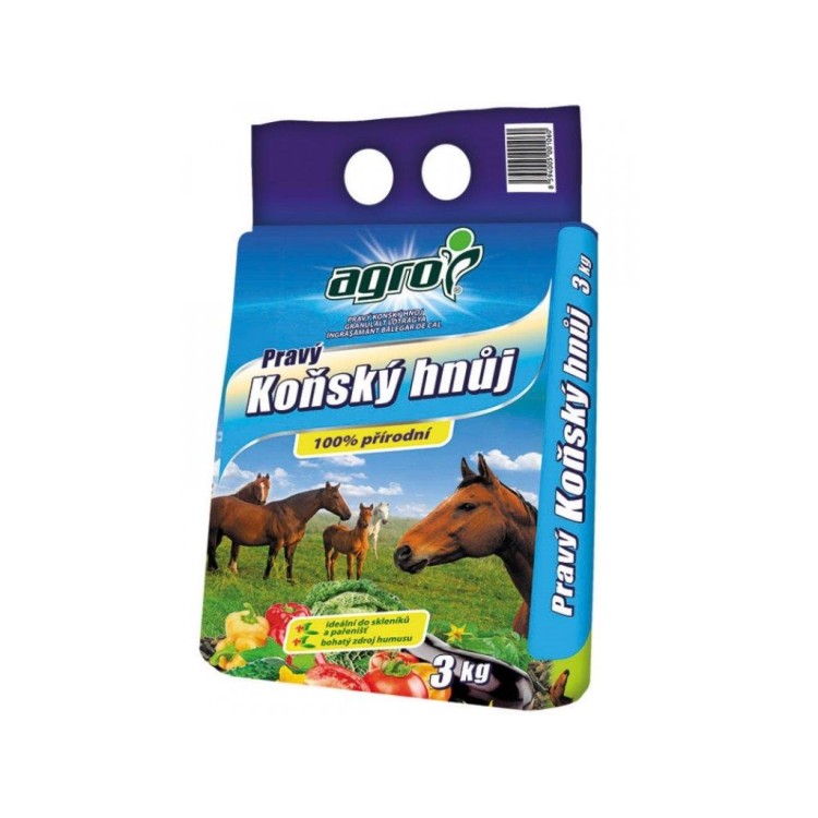 Agro 000774 pravý Koňský hnůj 3 kg