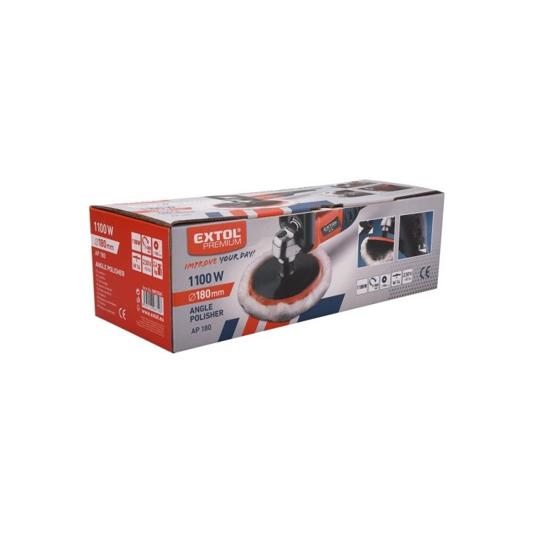Leštička 1100 W, 180 mm, EXTOL PREMIUM