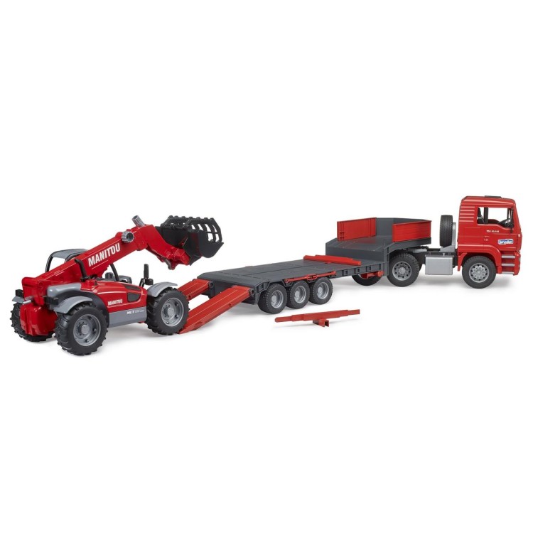 Bruder 02774 MAN TGA tahač s nakladačem Manitou MLT 633