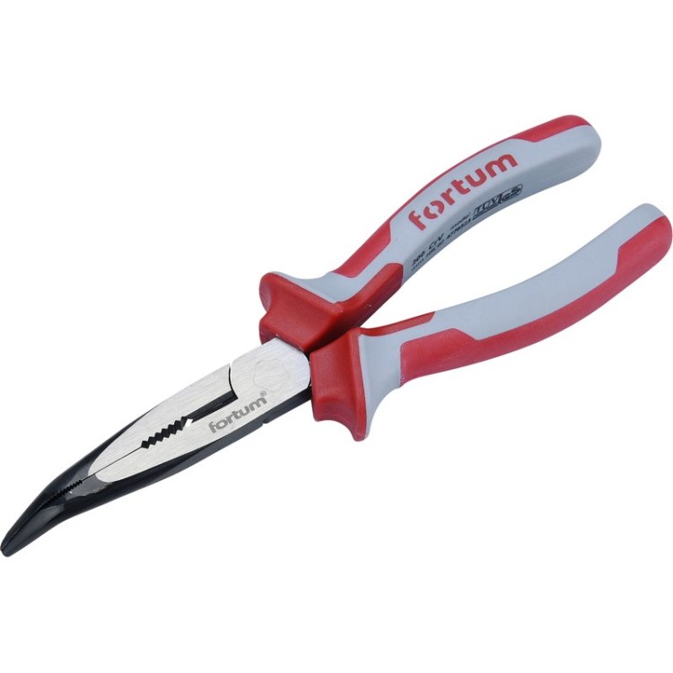 FORTUM Kleště půlkulaté zahnuté, 200mm
