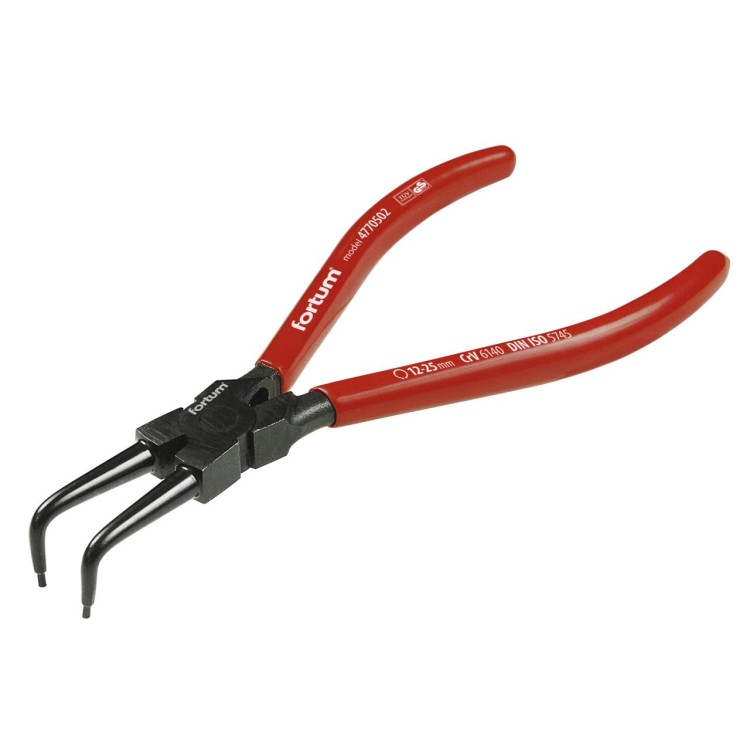 FORTUM 4770512 Kleště seeger zahnuté vnitřní, 180mm