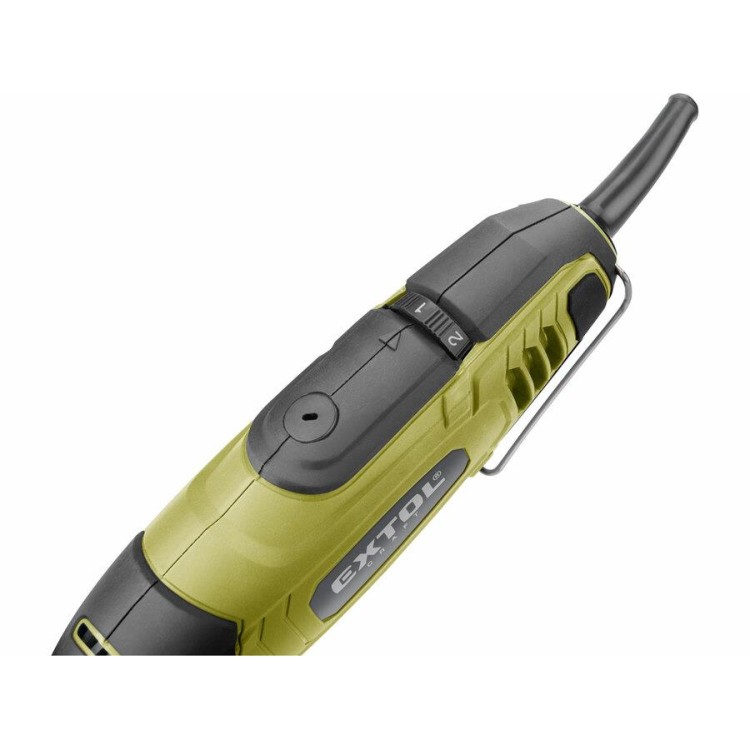 EXTOL 404177 Bruska přímá s ohebným nástavcem, 210ks, 135W