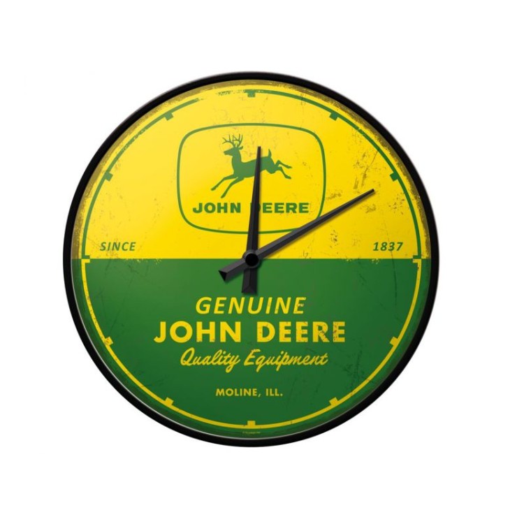 John Deere Nástěnné hodiny "Genuine Quality Equipment"