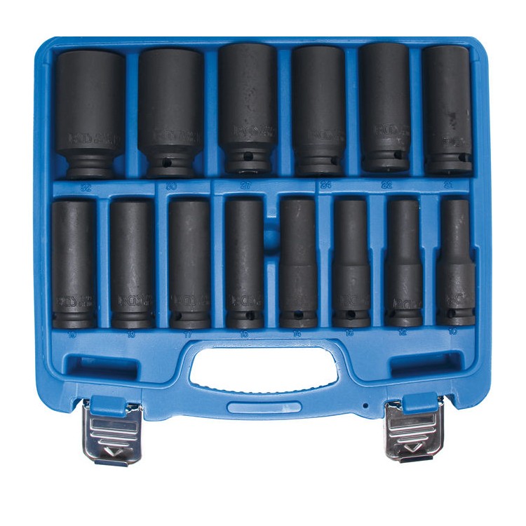 Nástrčné hlavice 1/2" šestihran 10 ÷ 32 mm BGS105207, tvrzené, sada 14 dílů