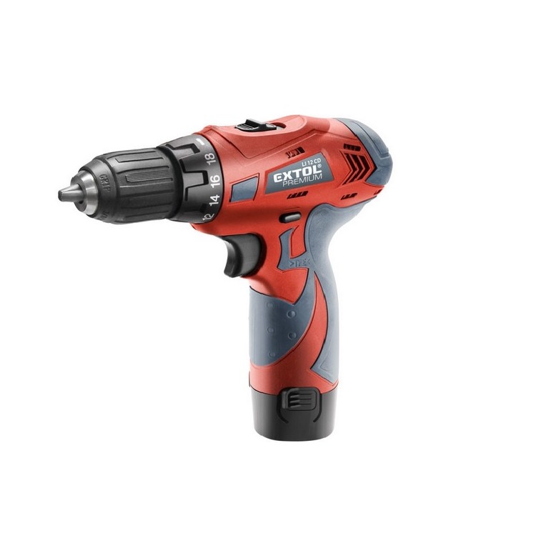Aku šroubovák 12V / 1,3 Ah EXTOL PREMIUM