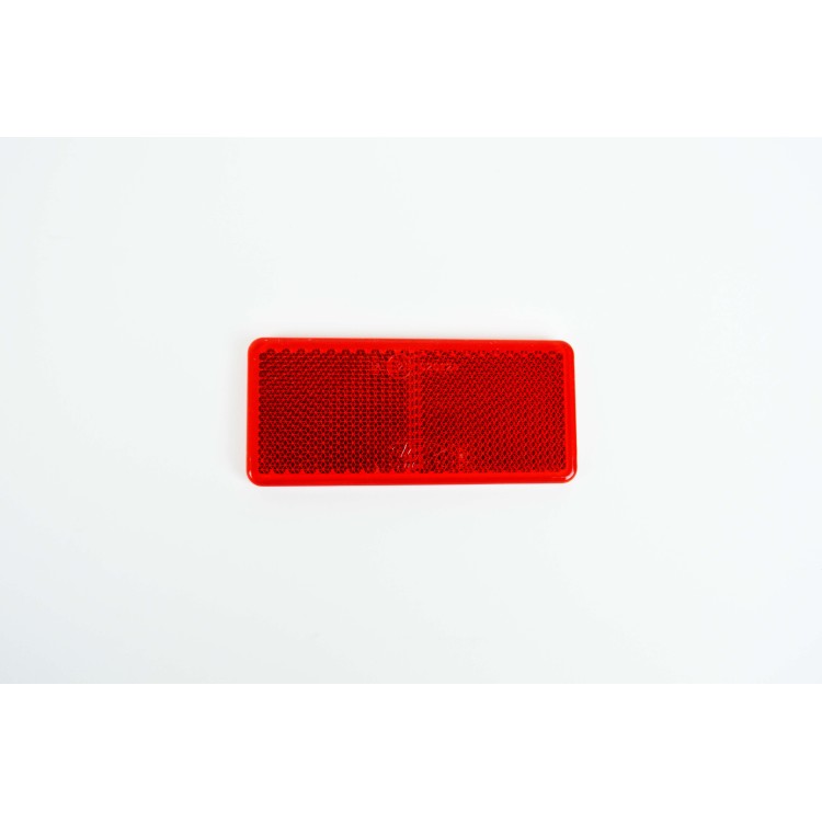 Odrazka obdelníková červená 90 mm x 40 mm