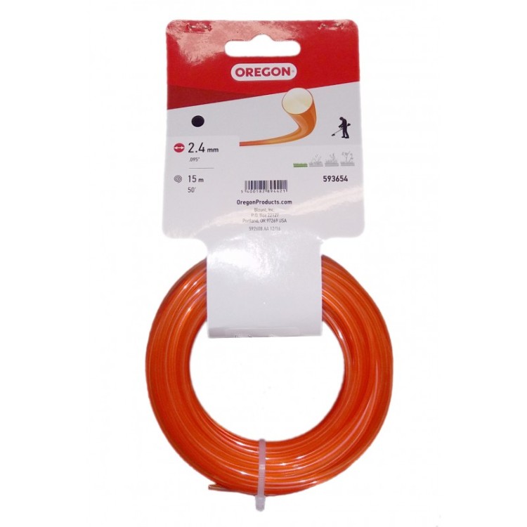 Žací struna ORANGE 2,4mm x 15m kulatá