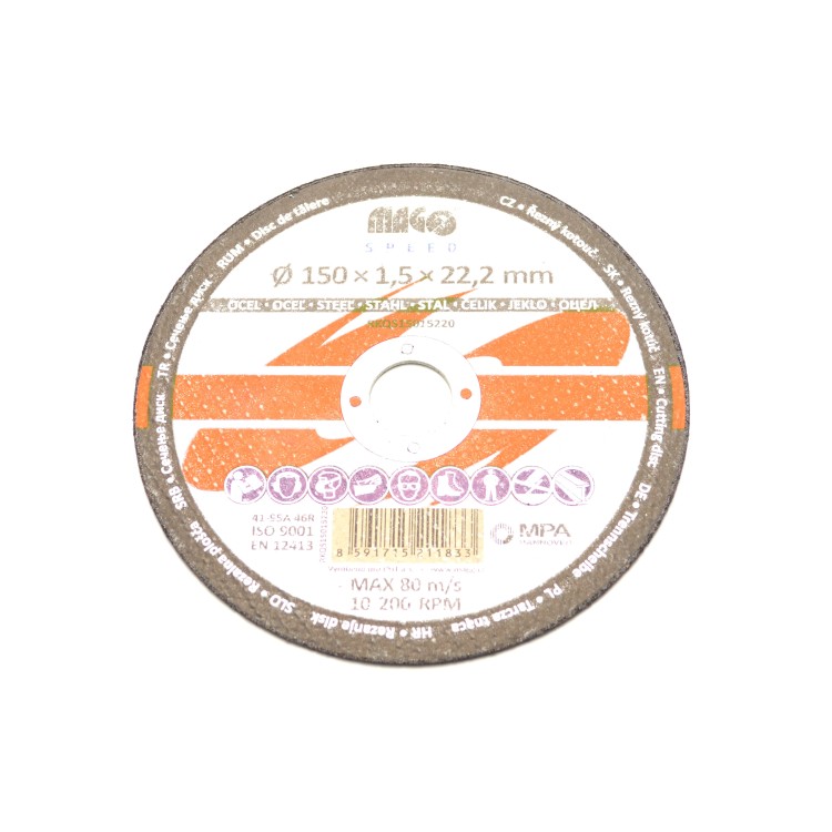 Kotouč řezný na kov 150x1,5x22 MAGG SPEED