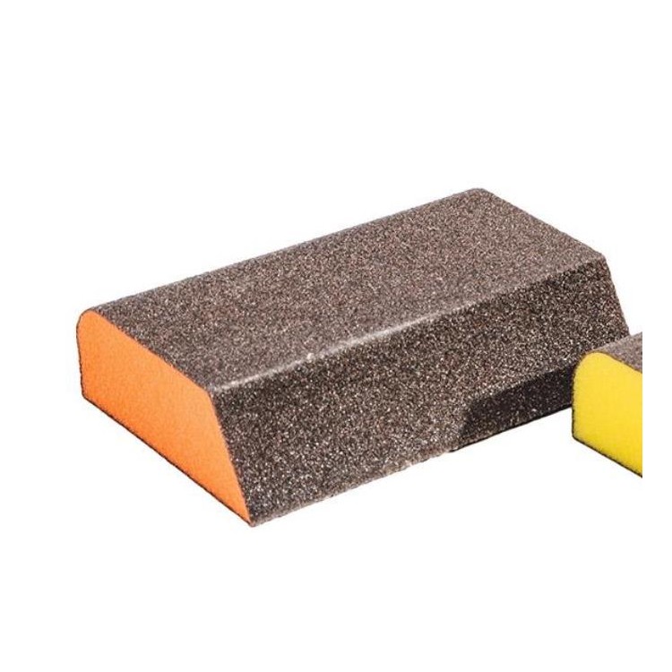 XTLINE Brusná houba tuhá zkosená 100x70x25 mm, zr. 240