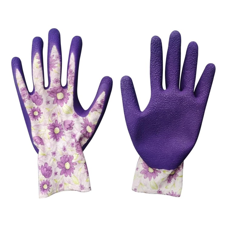 EXTOL 8856664 Rukavice polyesterové bezešvé polomáčené v latexu, vel. 7