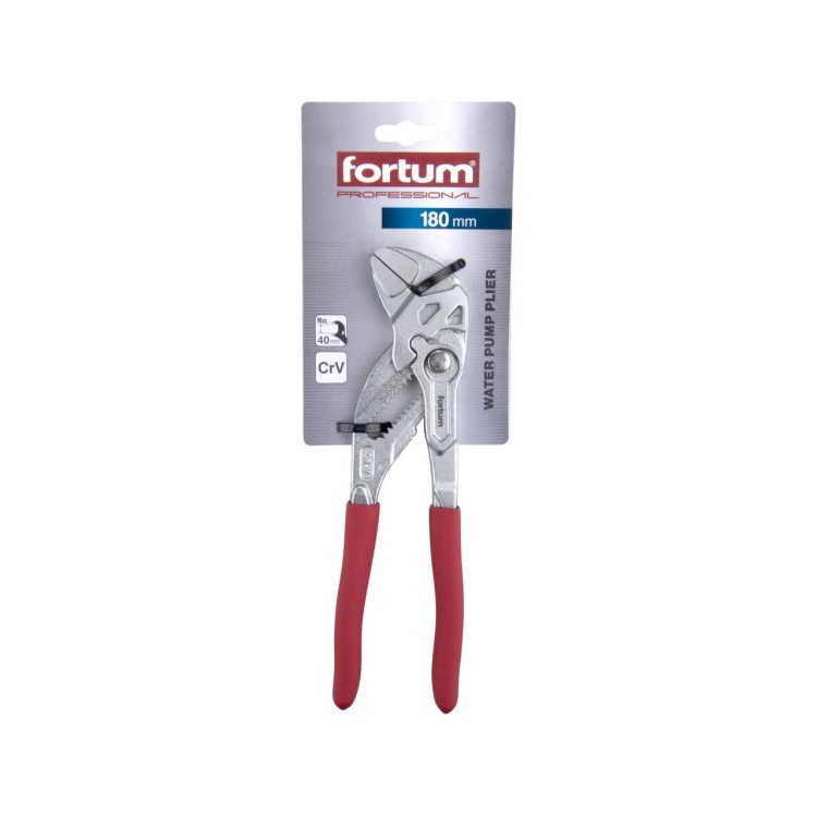 FORTUM 4770211 Klíč klešťový stavitelný, 180mm, CrV