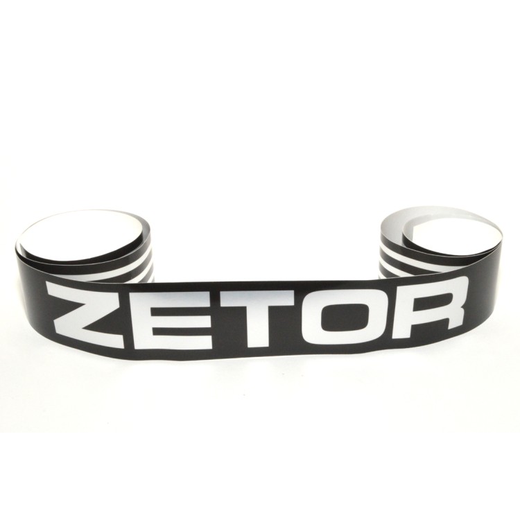 Nápis zadní Zetor - černo-stříbrný